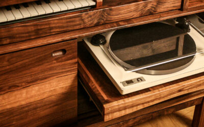 Walnut Media Credenza